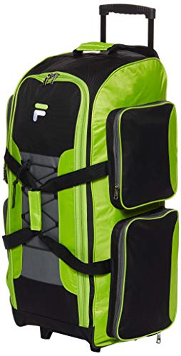 Fila 81,3 cm großes, leichtes Rollen, Schwarz, Einheitsgröße, Neon Lime, Einheitsgröße, Leichte Reisetasche mit Rollen, 81,3 cm Fila 81,3 cm großes, leichtes Rollen, Schwarz, Einheitsgröße, Neon Lime, Einheitsgröße, Leichte Reisetasche mit Rollen, 81,3 cm von FILA