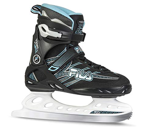 Fila Damen Primo Ice Schlittschuhe, Schwarz/Hellblau, UK 5/ EU 38 Fila Damen Primo Ice Schlittschuhe, Schwarz/Hellblau, UK 5/ EU 38 von FILA