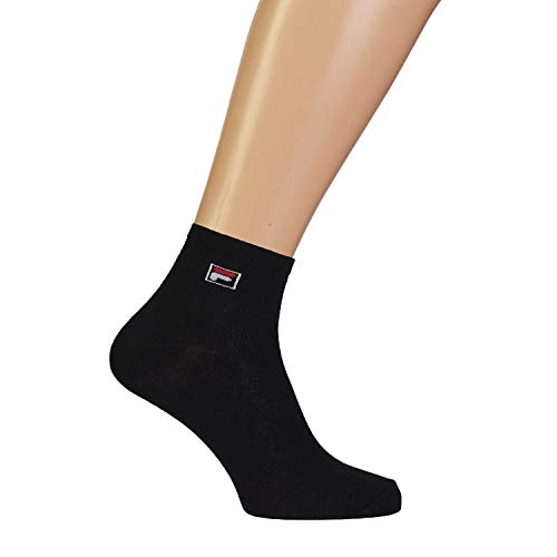 FILA Unisex Quarter Socken, Schwarz, 35-38 EU FILA Unisex Quarter Socken, Schwarz, 35-38 EU von FILA