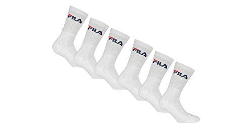 Fila F9505/6 Unisex Socken, Unisex, Strumpfhose, F9505/6, weiß, 35-38 von FILA