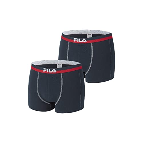 Fila Herren 2-Pack Urban Boxer Fu5020 Boxershorts, Blau (Navy 321), X-Large (Herstellergröße: XL) (2er Pack) von FILA