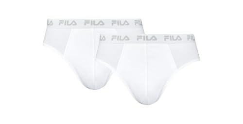 Fila Herren Slips 2-stück FU5003/2 Man Brief 300 S, 300 White, S, FU5003/2 Fila Herren Slips 2-stück FU5003/2 Man Brief 300 S, 300 White, S, FU5003/2 von FILA