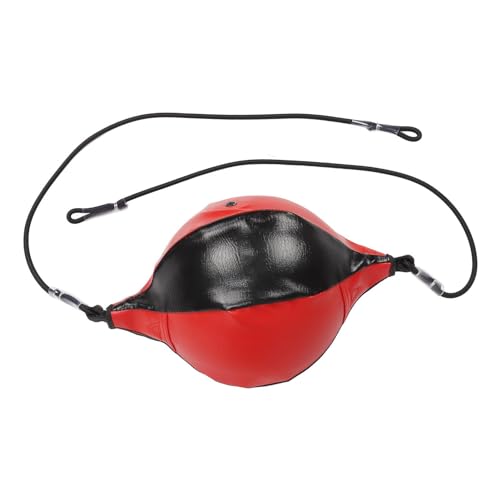 Doppelendball Doppelend Boxball, Box Speedbag, PU Leder Speedbag, Hängende Speed Boxsäcke, Box Trainingsball – Birne, Gesamtlänge 1,8m (40cm Balllänge) von FILFEEL