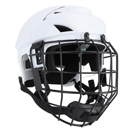 FILFEEL Jugendhockeyhelm mit ABS und Eva, Gesichtsschutz aus Aluminiumlegierung, Rollhockeyhelm, Junior/Jugend (S) von FILFEEL