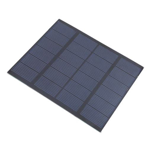 FILFEEL Tragbares Solarpanel, 1,5 W, 6 V, Güteklasse A, Tragbares Polysilizium-PET-Ladepanel, Hohe Effizienz, Stabile Energiequelle, Geeignet für den Privaten und Industriellen Einsatz von FILFEEL