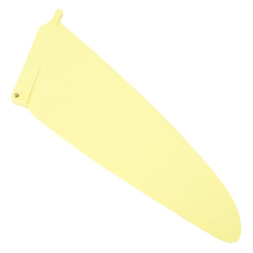 FILFEEL Universelle Surfbrettflosse, mit Geripptem Design für Verbesserte Stabilität, Geeignet für Alle Arten von Surfbrettern, Hergestellt aus Umweltfreundlichem PVC-Material, (Yellow) von FILFEEL