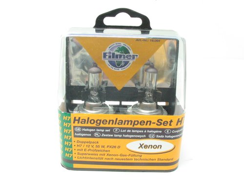 Filmer 16064 Halogenlampen-Set, H7 Xenon Paar Filmer 16064 Halogenlampen-Set, H7 Xenon Paar von FILMER