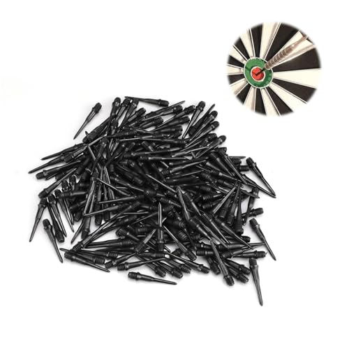 FINELYCR Dartspitzen Kunststoff, 200 Stück Softdart Spitzen, Schwarz Kunststoff Spitzen, Darts Spitzen Soft für Dartliebhaber FINELYCR Dartspitzen Kunststoff, 200 Stück Softdart Spitzen, Schwarz Kunststoff Spitzen, Darts Spitzen Soft für Dartliebhaber von FINELYCR
