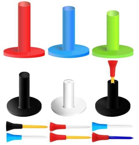 FINGER TEN Golf Tees Gummi Driving Range Tee Gummitees für Golfmatten Wert 12 Stück, 70mm Golf Rubber Tees Gemischte Größe Stabilität FINGER TEN Golf Tees Gummi Driving Range Tee Gummitees für Golfmatten Wert 12 Stück, 70mm Golf Rubber Tees Gemischte Größe Stabilität von FINGER TEN