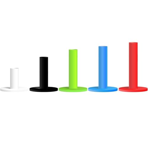 FINGER TEN Golf Tees Gummi Golf Tee Lang Kurz Range Golftees Wert Set of 5 Stück 80 76 70 57 38 mm, Flex Gemischte Größe oder 5 Gleiche Größe Für Driver Übungsmatte(1.5,2.25,2.75,3,3.13'',Bunt FINGER TEN Golf Tees Gummi Golf Tee Lang Kurz Range Golftees Wert Set of 5 Stück 80 76 70 57 38 mm, Flex Gemischte Größe oder 5 Gleiche Größe Für Driver Übungsmatte(1.5,2.25,2.75,3,3.13'',Bunt von FINGER TEN