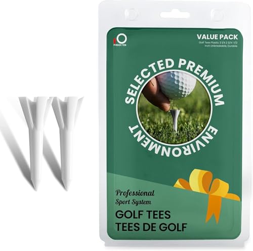 FINGER TEN Golf Tees Kunststoff Kurze Größe 1/2 Zoll 100Pack Unbreakable Golf Tee Blaue weiße Farbe für Männer Frauen Golfer Geschenk Weiß FINGER TEN Golf Tees Kunststoff Kurze Größe 1/2 Zoll 100Pack Unbreakable Golf Tee Blaue weiße Farbe für Männer Frauen Golfer Geschenk Weiß von FINGER TEN