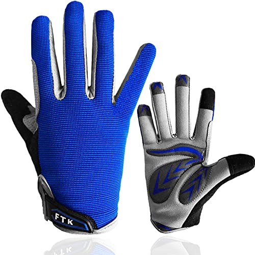 FINGER TEN Fahrradhandschuhe Kinder MTB Fahrrad Freizeit Vollfigner mit Gel rutschfest Wert 1 Paar Blau M, Radsport Skatehandschuhe für Sommer Jungen Mädchen 2-11 Jahre FINGER TEN Fahrradhandschuhe Kinder MTB Fahrrad Freizeit Vollfigner mit Gel rutschfest Wert 1 Paar Blau M, Radsport Skatehandschuhe für Sommer Jungen Mädchen 2-11 Jahre von FINGER TEN