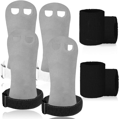 FINGER TEN Sporthandschuhe Kinder GymnastikHandschuhe Mädchen Jugend Reckhandschuhe Griffe Gymnastikgriffe 2 Paar mit Armbänder, Gymnastik Stangengriffe Handflächenschutz für Fitness (Schwarz, XS) FINGER TEN Sporthandschuhe Kinder GymnastikHandschuhe Mädchen Jugend Reckhandschuhe Griffe Gymnastikgriffe 2 Paar mit Armbänder, Gymnastik Stangengriffe Handflächenschutz für Fitness (Schwarz, XS) von FINGER TEN