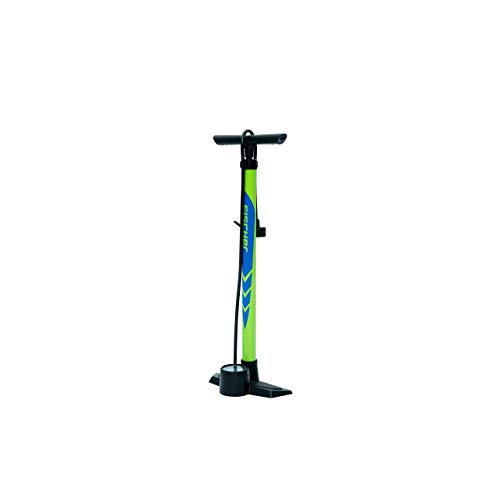 FISCHER 50471 Standpumpe Volume Plus | speziell für City-, Trekking-Räder und MTBs,| 5,5 Bar Bar | fester Standfuß | großer Manometer von Fischer