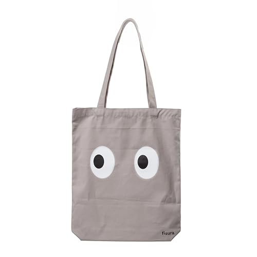 Fisura Einkaufstasche Augen, grau, Tasche aus 100% Baumwolle, Original-Tasche, Einkaufstasche, Baumwolle, Grau, 43 cm x 37 cm, Augen, Grau, Utility Fisura Einkaufstasche Augen, grau, Tasche aus 100% Baumwolle, Original-Tasche, Einkaufstasche, Baumwolle, Grau, 43 cm x 37 cm, Augen, Grau, Utility von FISURA