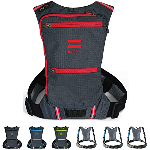 FITLY Minimalistischer Laufrucksack | Unisex-Laufrucksack mit Handyhalterung, Brustgurt | Persönliche Dinge beim Laufen mitführen | Laufausrüstung für Männer/Frauen | Leichter Laufrucksack mit Wasser FITLY Minimalistischer Laufrucksack | Unisex-Laufrucksack mit Handyhalterung, Brustgurt | Persönliche Dinge beim Laufen mitführen | Laufausrüstung für Männer/Frauen | Leichter Laufrucksack mit Wasser von FITLY