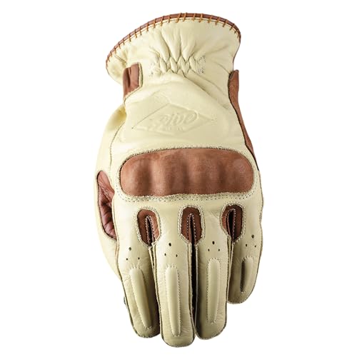 Five Kurze Vintage-Motorradhandschuhe Oklahoma mit 1KP-Zertifizierung, Beige, XL Five Kurze Vintage-Motorradhandschuhe Oklahoma mit 1KP-Zertifizierung, Beige, XL von FIVE GLOVES
