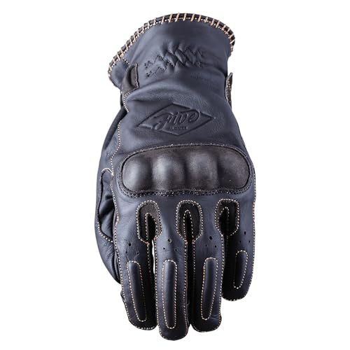 Five Kurze Vintage-Motorradhandschuhe Oklahoma mit 1KP-Zertifizierung, Braun, XL Five Kurze Vintage-Motorradhandschuhe Oklahoma mit 1KP-Zertifizierung, Braun, XL von FIVE GLOVES