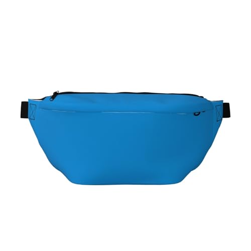 Einfarbige blaue Hüfttasche, verstellbare Umhängetasche für Damen und Herren, Laufen, Wandern, Klettern, Fitnessstudio, Heimtrainer usw., Schwarz , Einheitsgröße von FInpan