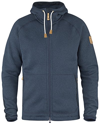 Fjällräven Herren Fleecejacke Övik Fleece Hoodie, Navy 560, XL von Fjäll Räven