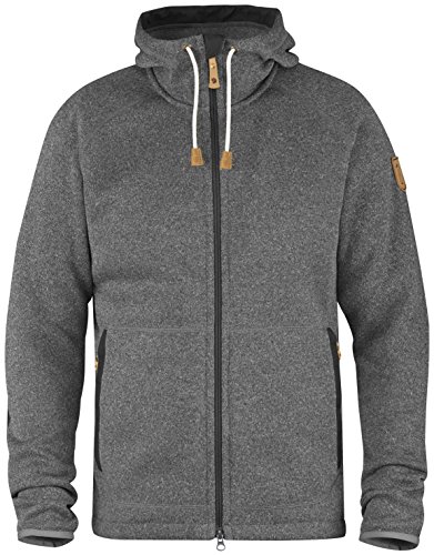 Fjällräven Herren Hoodie Övik Fleece, Dark Grey, L, F82252-030 von Fjäll Räven