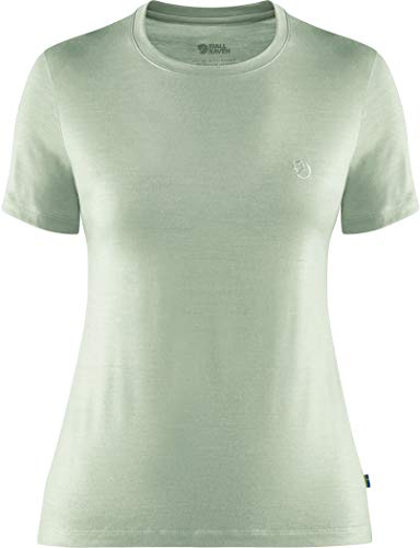 FJALLRAVEN Damen Abisko Wool Ss W Unterhemd, Mintgrün, S FJALLRAVEN Damen Abisko Wool Ss W Unterhemd, Mintgrün, S von Fjällräven