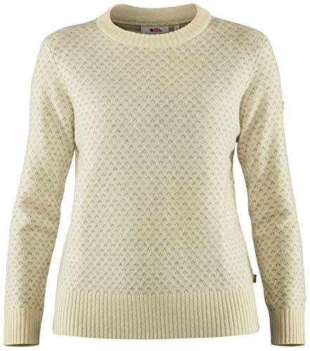 Fjallraven Damen Övik Nordic Sweater Sweatshirt, Chalk White, S EU von Fjällräven