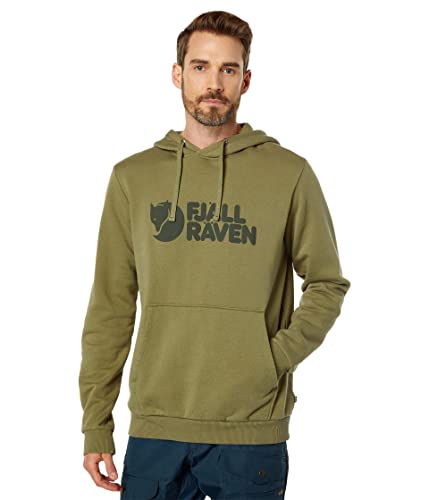 Fjallraven 84144-622 Logo Hoodie M Sweatshirt Herren Light Olive Größe XL von Fjäll Räven