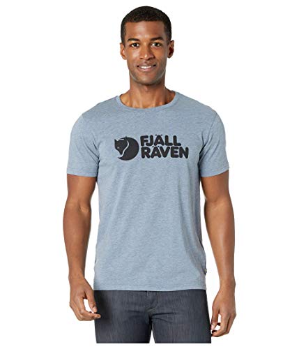 Fjällräven Herren Logo T-Shirt M, Uncle Blue-Melange, XXL von Fjällräven