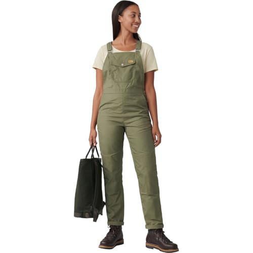 Fjällräven Damen Vardag Dungaree Hosen, Green, XS Fjällräven Damen Vardag Dungaree Hosen, Green, XS von Fjällräven