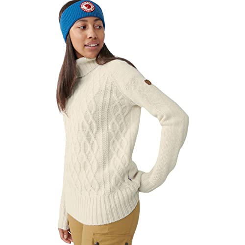 Fjallraven 84793-113 Övik Cable Knit Roller Neck W/Övik Cable Knit Roller Neck W Sweatshirt Damen Chalk White Größe XL von Fjällräven