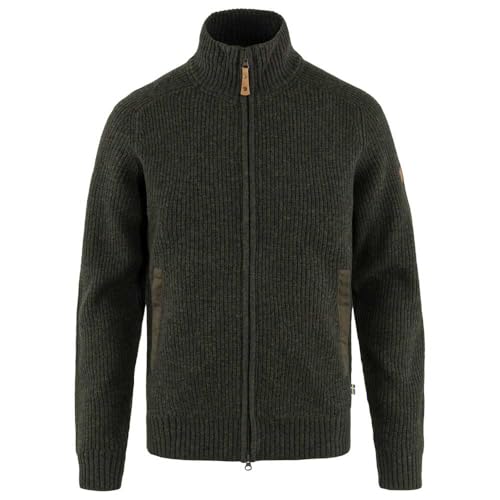 Fjallraven Herren Övik Zip Cardigan Knit M/Sweatshirt, Dunkles Olivgrün, M EU Fjallraven Herren Övik Zip Cardigan Knit M/Sweatshirt, Dunkles Olivgrün, M EU von Fjällräven