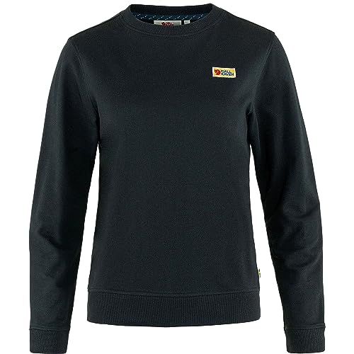 Fjällräven Damen Vardag Sweater W Sweatshirt, Black, M Fjällräven Damen Vardag Sweater W Sweatshirt, Black, M von Fjällräven