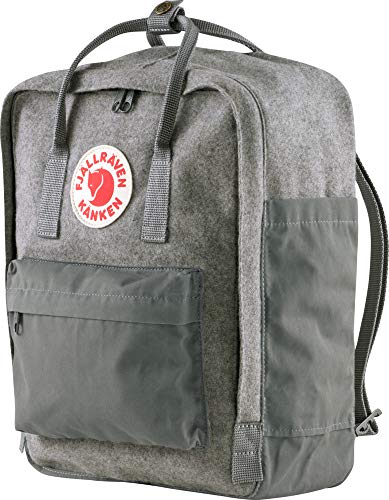 Fjallraven F23330 Unisex-Adult Kånken Re-Wool Sports Backpack, Granite Grey, One Size 28x12x36cm von Fjäll Räven