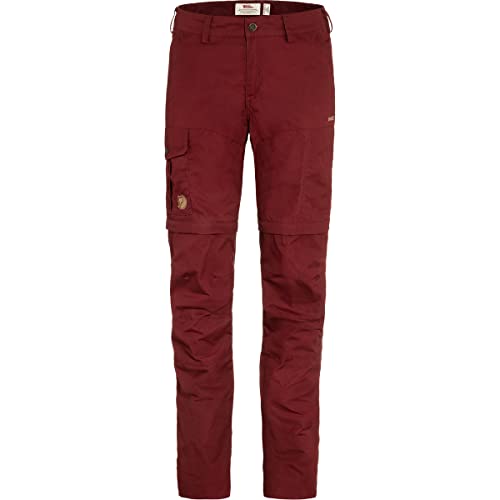 Fjallraven 89845-347 Karla Pro Zip-Off Trousers W Pants Damen Bordeaux Red Größe 42 von Fjäll Räven