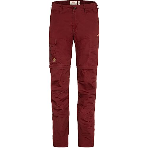 Fjallraven 89845-347 Karla Pro Zip-Off Trousers W Pants Damen Bordeaux Red Größe 42 von Fjäll Räven