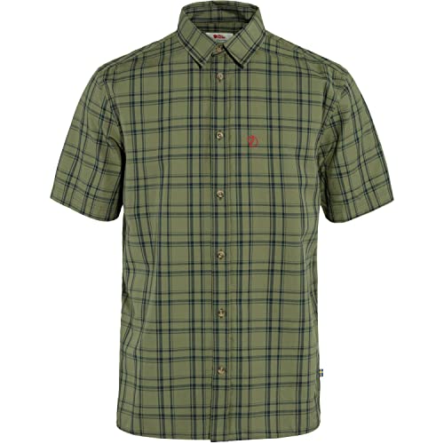 Fjallraven 87038-620-555 Övik Lite Shirt SS M Shirt Herren Green-Dark Navy Größe L von Fjällräven
