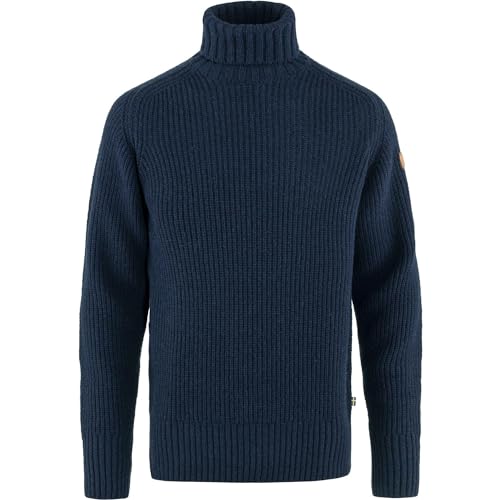 Fjallraven 87072-555 Övik Roller Neck Sweater M Sweatshirt Herren Dark Navy Größe S von Fjäll Räven