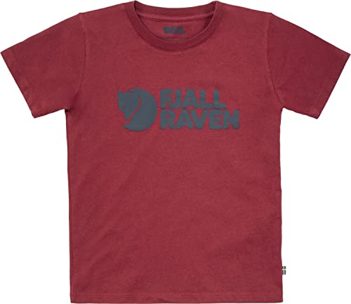 Fjallraven 80538-346 Kids Logo T-Shirt T-Shirt Unisex Kids Pomegranate Red Größe 158 von Fjäll Räven