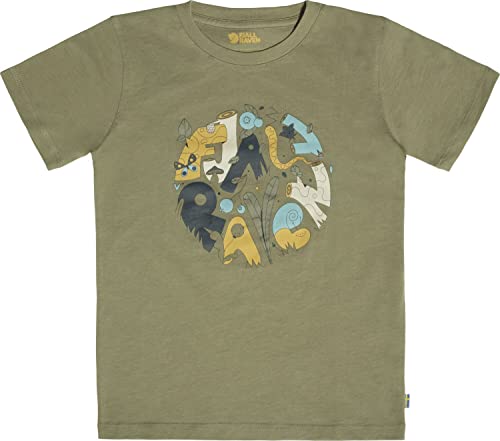 Fjallraven 80536-622 Kids Forest Findings T-Shirt/Kids Forest Findings T-Shirt T-Shirt Unisex Kids Light Olive Größe 116 von Fjäll Räven