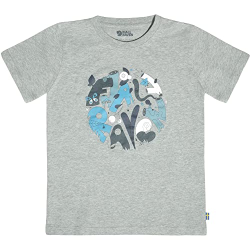 Fjallraven 80536-020-999 Kids Forest Findings T-Shirt/Kids Forest Findings T-Shirt T-Shirt Unisex Kids Grey-Melange Größe 122 von Fjäll Räven