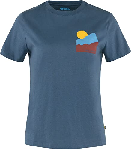 Fjallraven 84787-534 Nature T-Shirt W T-Shirt Damen Indigo Blue Größe M von Fjäll Räven