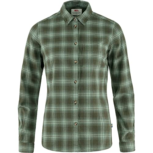 Fjällräven Damen Övik Flannel Shirt W Shirts Long Sleeve, Deep Forest-Patina Green, L Fjällräven Damen Övik Flannel Shirt W Shirts Long Sleeve, Deep Forest-Patina Green, L von Fjällräven