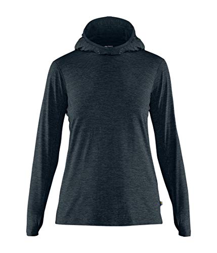 Fjällräven Damen Abisko Sun-hoodie Sweatshirts, Dunkelblau, L EU von Fjäll Räven