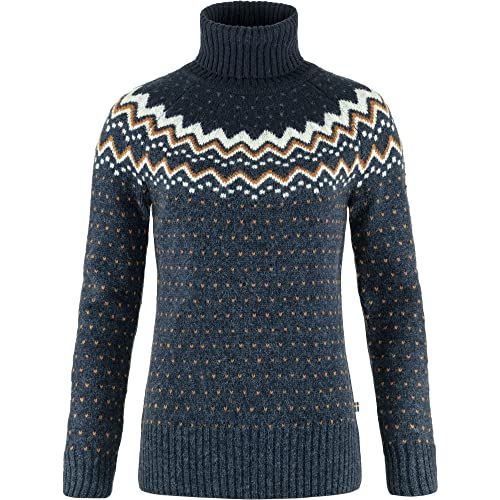 Fjällräven Damen Övik Knit Roller Neck W pullover, Marineblau, L EU von Fjällräven