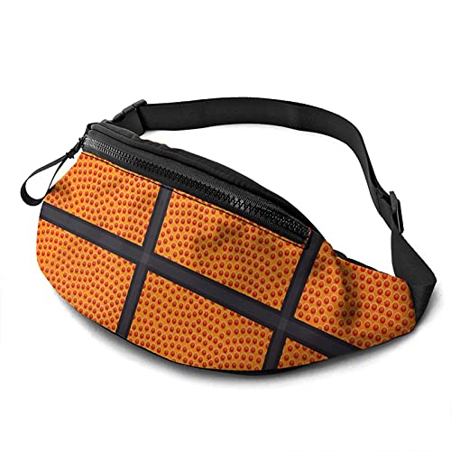 Gürteltasche für Männer und Frauen, Basketball-Ball-Leder-Hüfttasche mit Gürtel, verstellbare Schultertasche, Umhängetasche, Brusttasche für Reisen, Wandern, Radfahren, Laufen von FJAUOQ