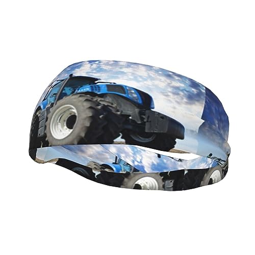 Schweißbänder mit Traktor-Motiv, Sport-Stirnband für Männer und Frauen, atmungsaktives und rutschfestes Gewebe, Kopf-Accessoire zum Laufen, Radfahren, Basketball, Yoga, Fitness-Workout, Kopfbedeckung Schweißbänder mit Traktor-Motiv, Sport-Stirnband für Männer und Frauen, atmungsaktives und rutschfestes Gewebe, Kopf-Accessoire zum Laufen, Radfahren, Basketball, Yoga, Fitness-Workout, Kopfbedeckung von FJQWKLF