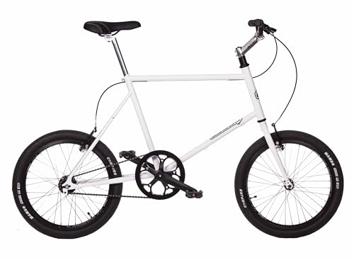 FK Cycling Mini Velo Fahrrad mit zwei automatischen Gängen, 20-Zoll-Räder, Einheitsgröße, 480 mm, Weiß von FK Cycling