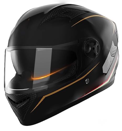 Offener Helm, Integralhelm, Modulare Motorradhelme Für Unisex-Erwachsene, Streetbike, Cruiser, Roller, ECE-Zulassung R22-05 C,S/(55~56cm) von FKPYVKUJ