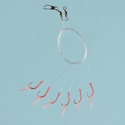 Fladen Pink Sabiki 6 hook size 6 main line 0.35mm drop line 0.30mm von Fladen